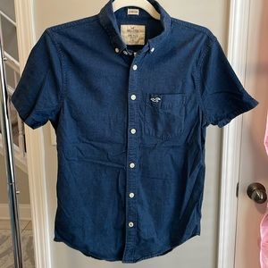 Hollister Epic Flex Stretch XS button down short sleeve
